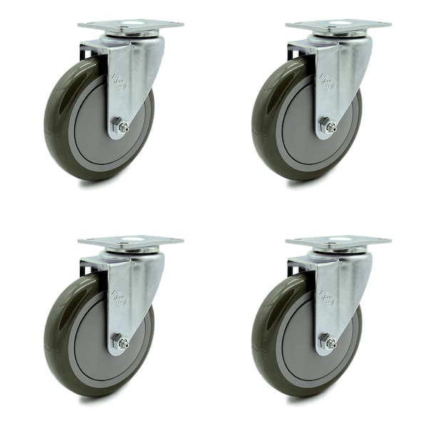 Cambro 60008 41021 Ultra Pan Carriers Service Cart Caster Replacement Set-SCC